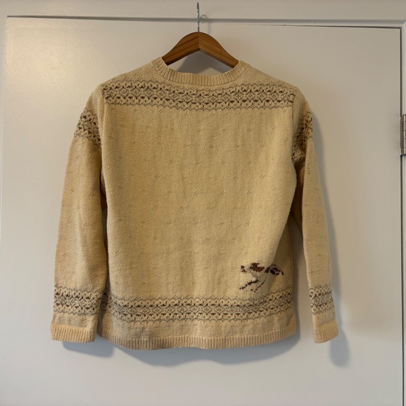 Exclusive Hand Knit for Lauren Ralph Lauren Equestrian Horse & Dog Knit Sweater - Picture 5 of 7
